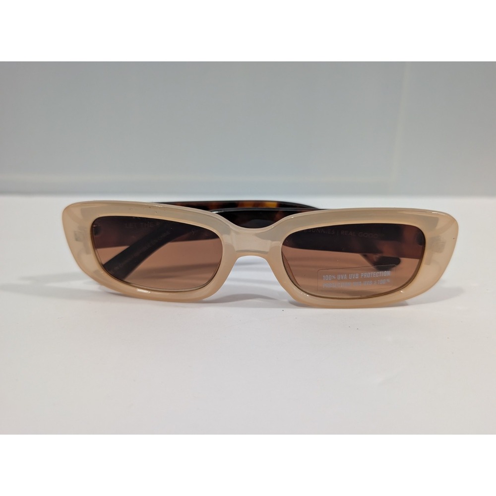 New Aerie Mini Dare To Square Sunglasses - Cream/Beige Y2K 90s Retro Rectangle